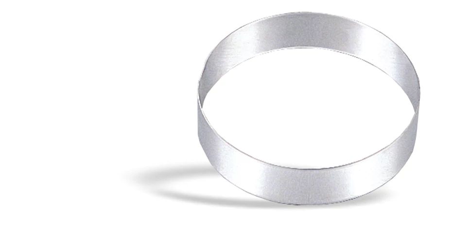 Aro Redondo Inox 8 cm para Entremets e Tartes