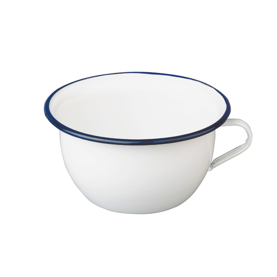 Bacio Branco Esmaltado 22 cm para Hotelaria