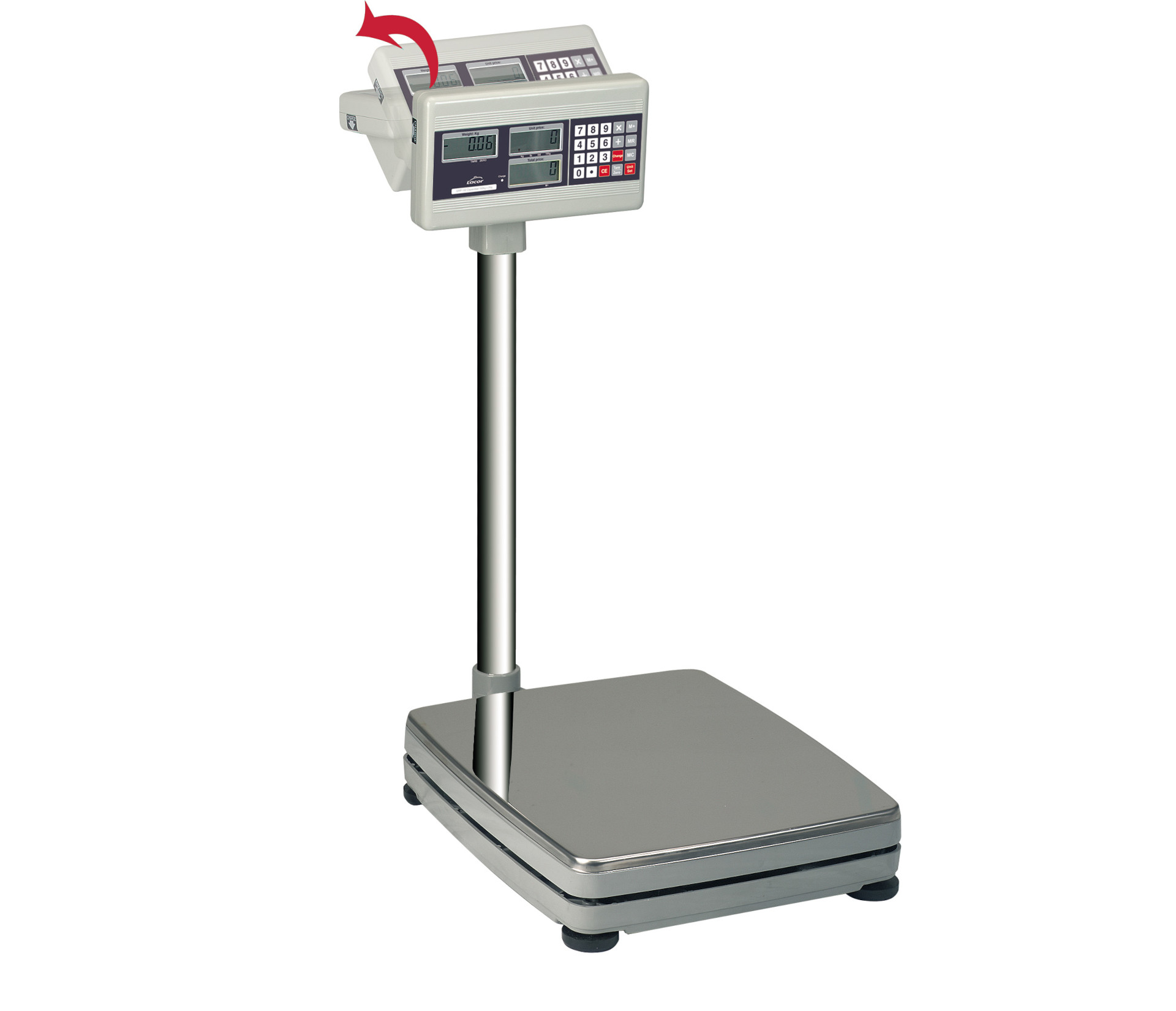 Balança Eletrónica de Solo 150 kg com Plataforma Inox