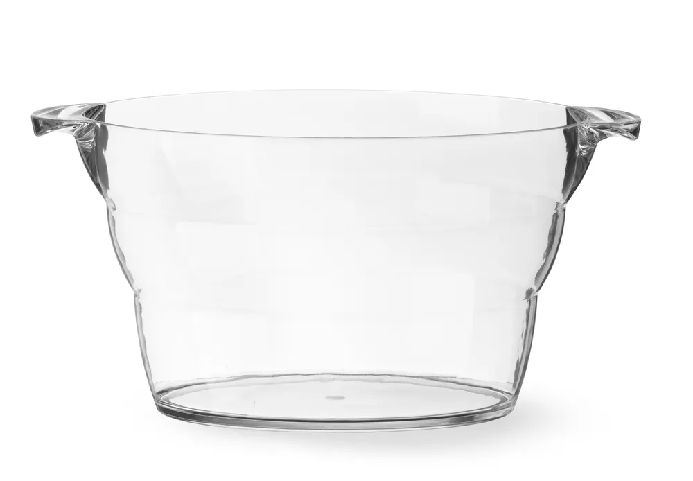 Balde Arrefecedor Garrafas Oval Transparente 470mm