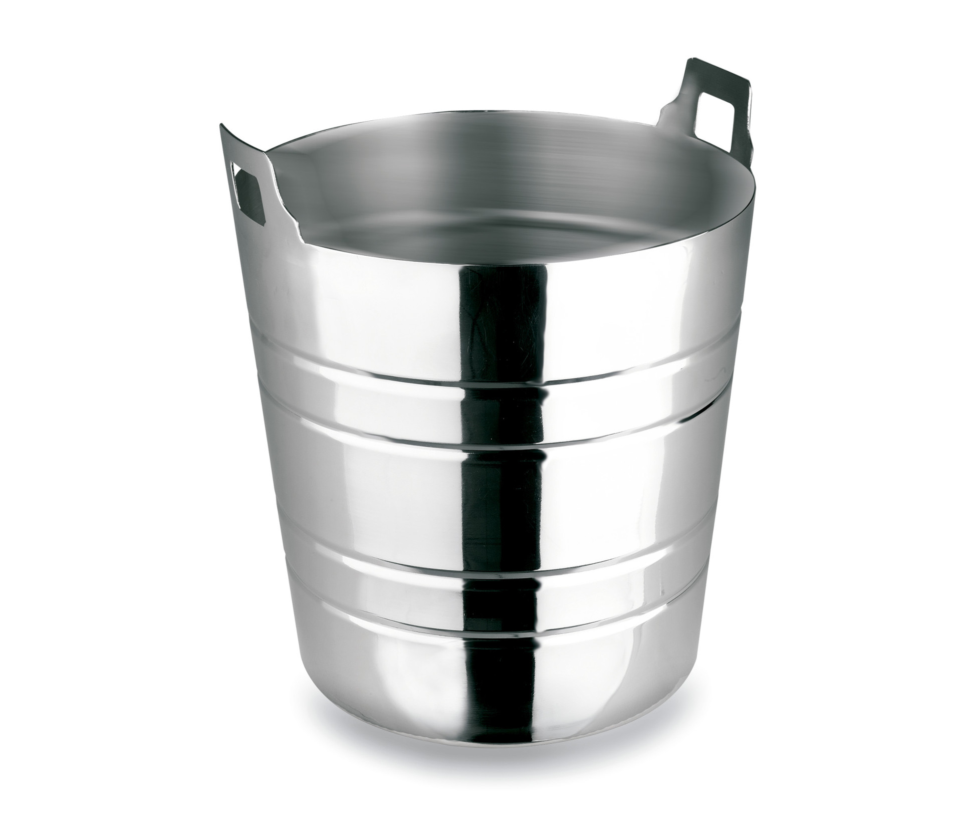 Balde de Gelo Cónico Inox com Pegas 20 cm para Garrafas