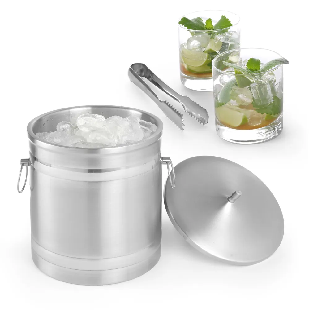 Balde de Gelo Parede Dupla 5L, Aço Inoxidável ⌀200mm