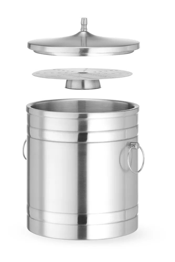 Balde de Gelo Parede Dupla 5L, Aço Inoxidável ⌀200mm