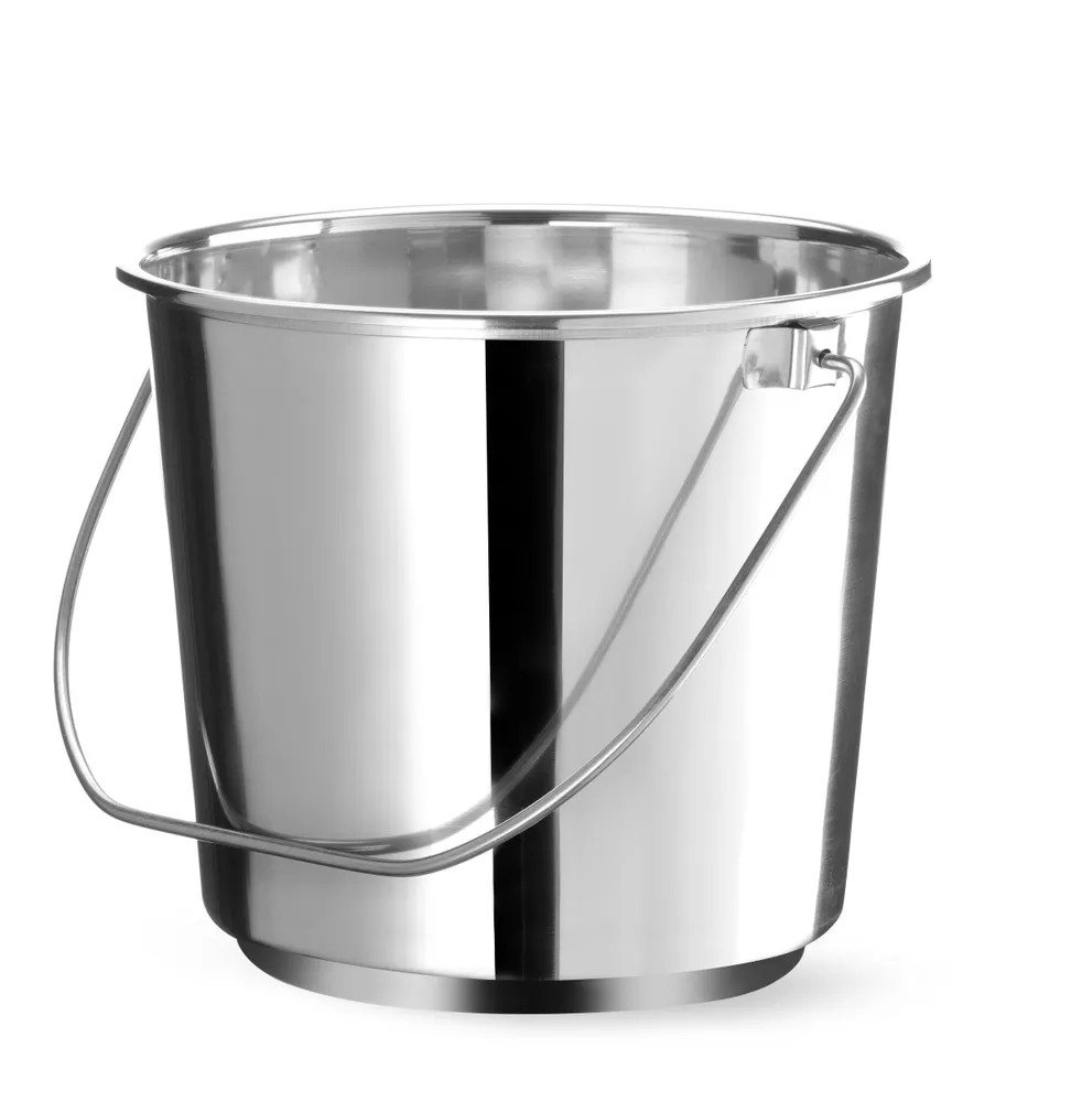 Balde Inox 10L com Bico para Uso Profissional