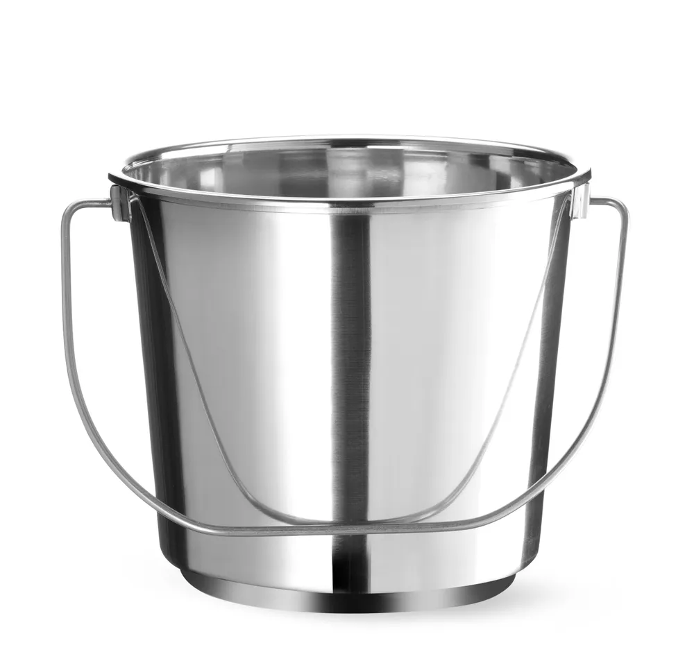 Balde Inox 10L com Bico para Uso Profissional