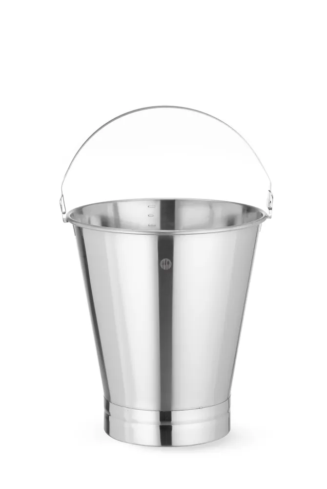Balde Aço Inoxidável 12L com Base Reforçada Ø300mm