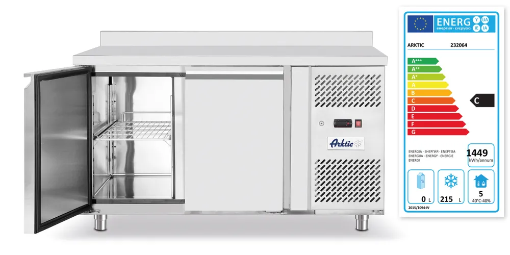 Bancada Congeladora 2 Portas GN 1/1 280L -22°C a -18°C