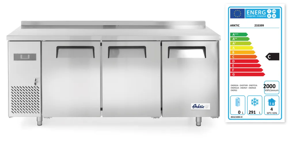 Bancada Congeladora Três Portas 390L 1800mm