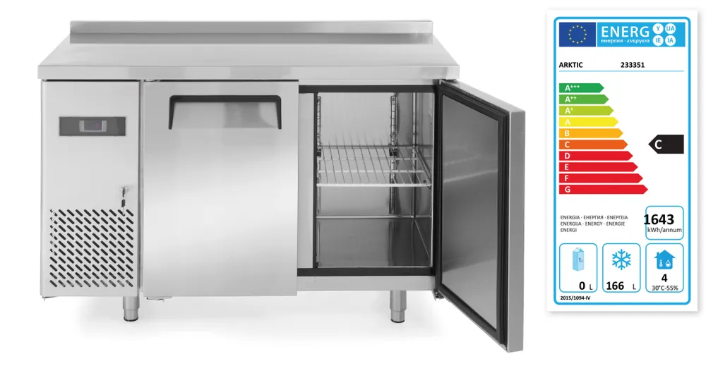 Bancada Congeladora 2 Portas 166L -22°C a -12°C 1200x600mm