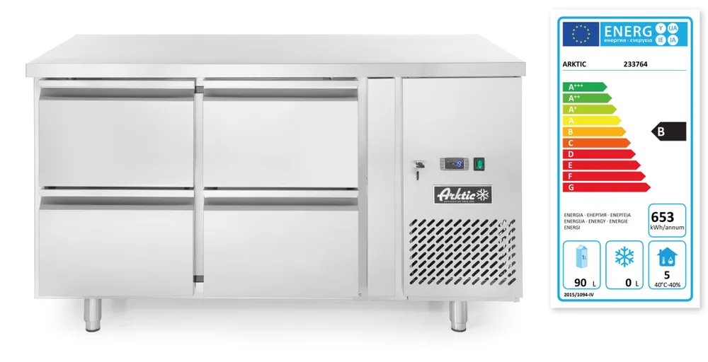 Bancada Frigorífica 4 Gavetas 280 L Linha 700