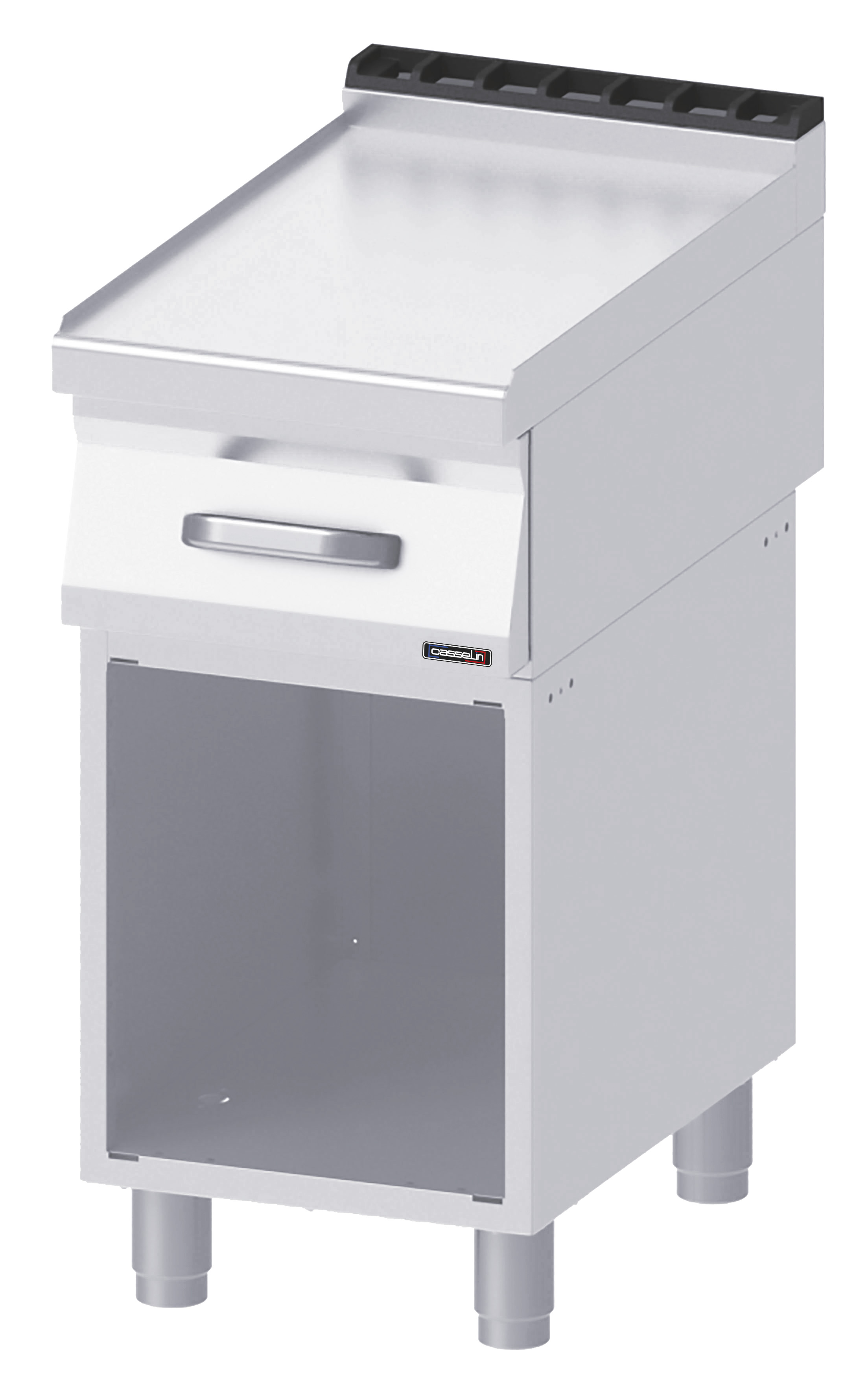 Bancada Neutra Aço Inox 400x700mm com 1 Gaveta e Base
