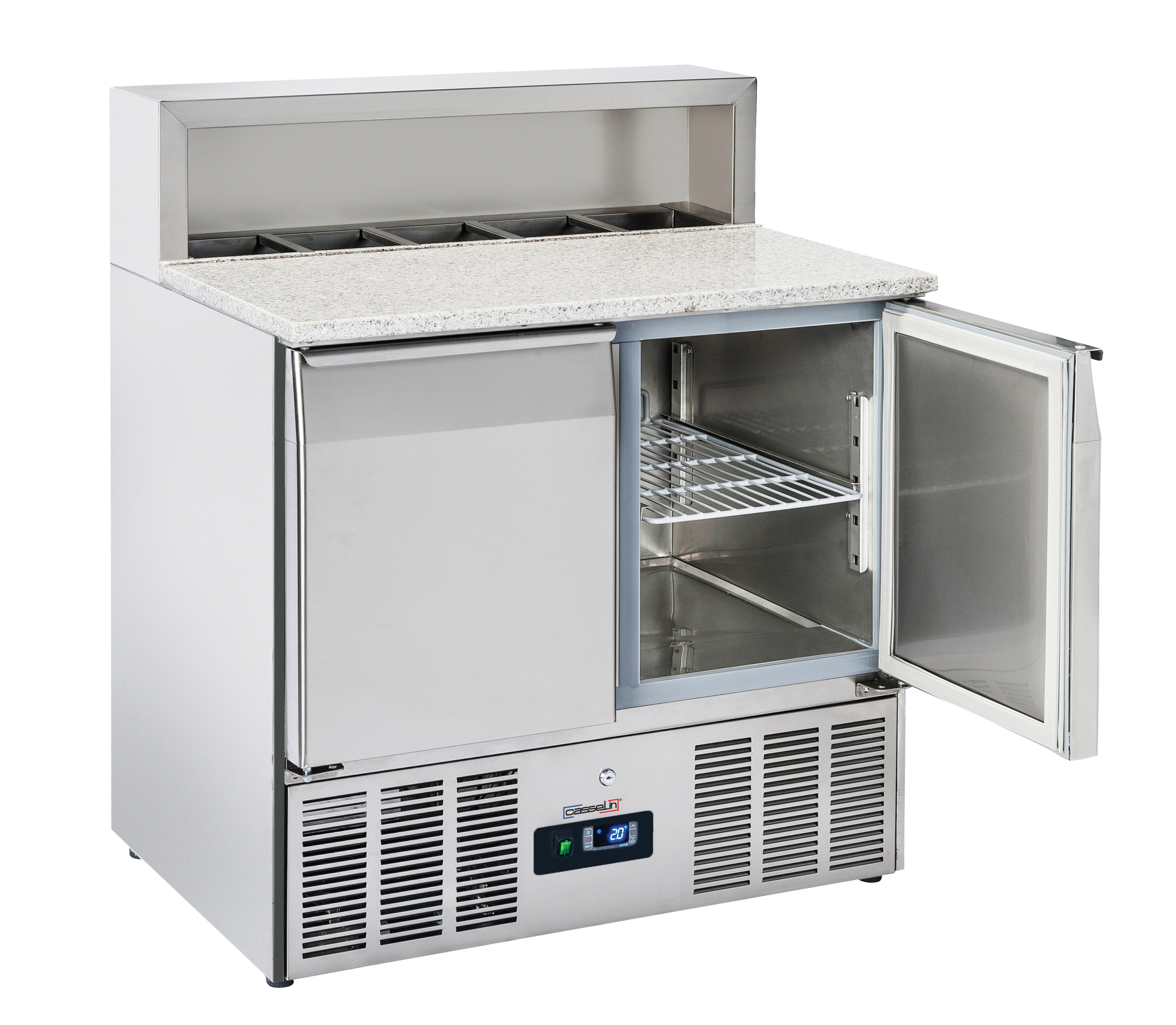 Bancada Refrigerada 2 Portas GN 1/1 com Tampo Granito 900 mm