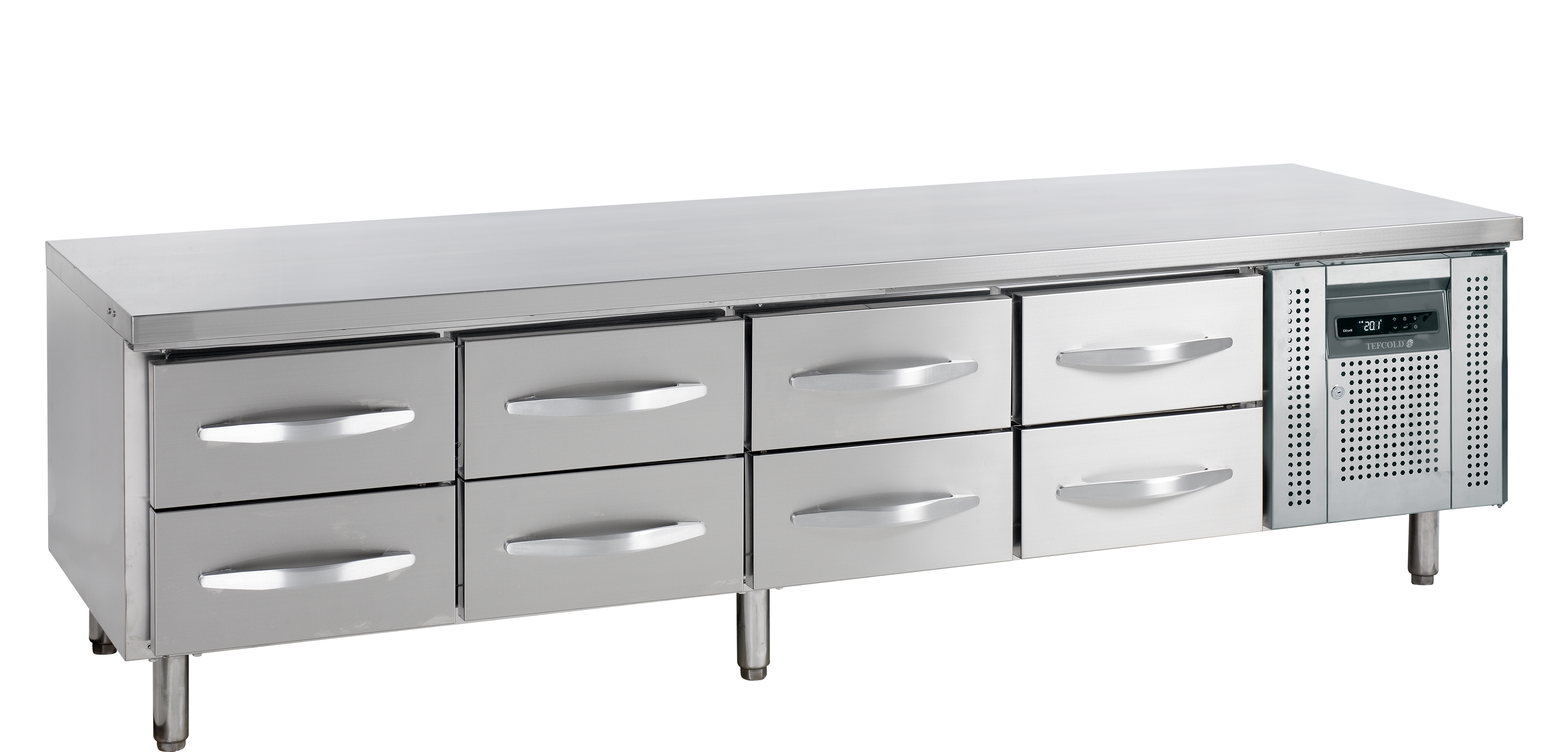 Bancada Refrigerada Profissional 8 Gavetas GN1/1 Inox Linha 700