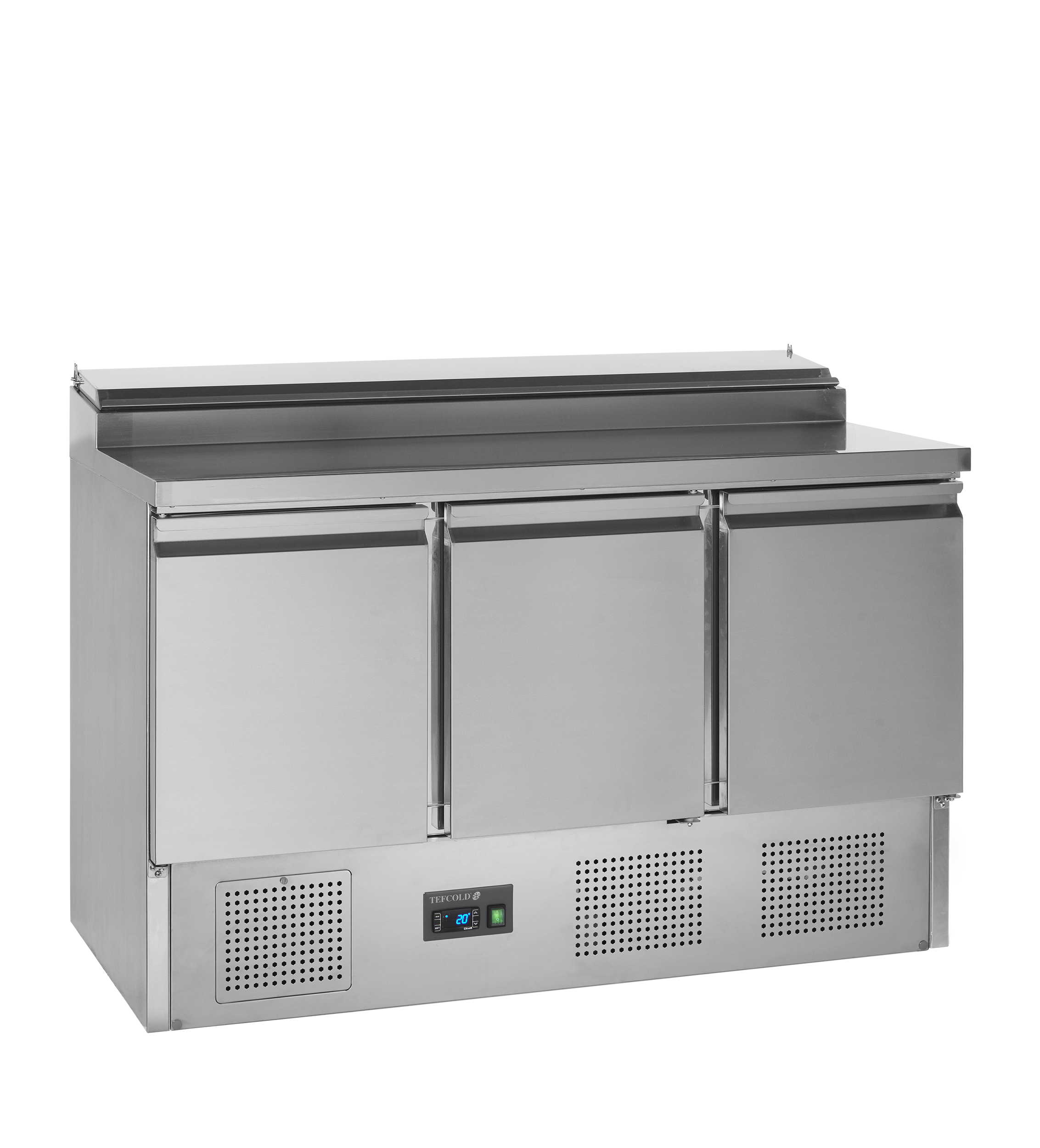 Bancada Refrigerada de Preparação GN1/1 Inox 3 Portas