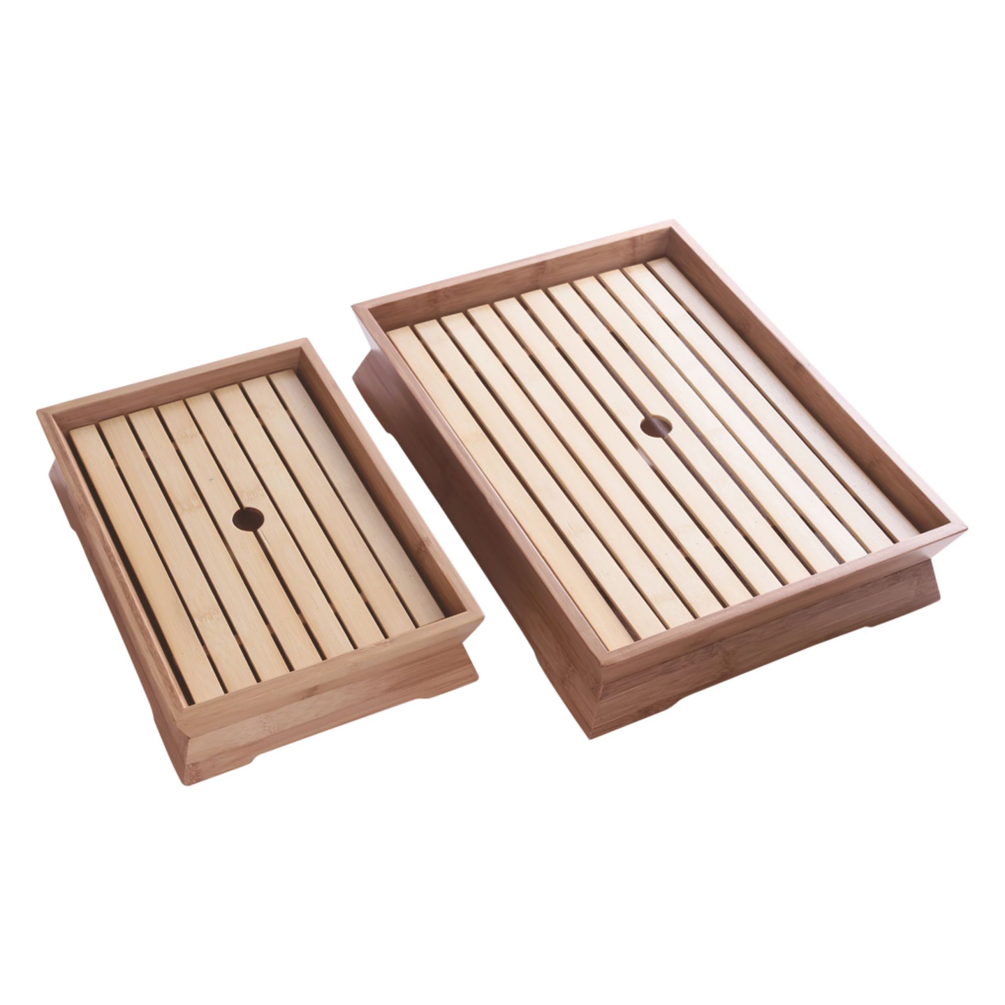 Bandeja Retangular Bambu para Sushi 33x23 cm