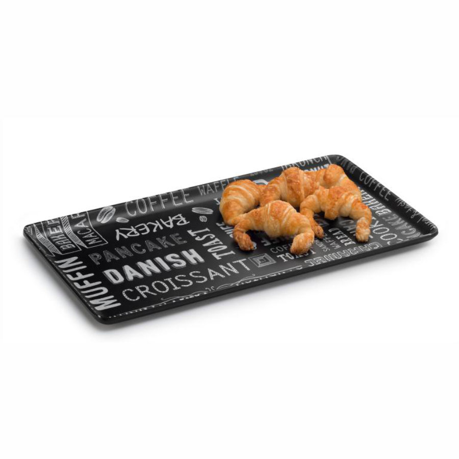 Bandeja de Apresentação Melamina GN 1/3 Preta 325x175mm