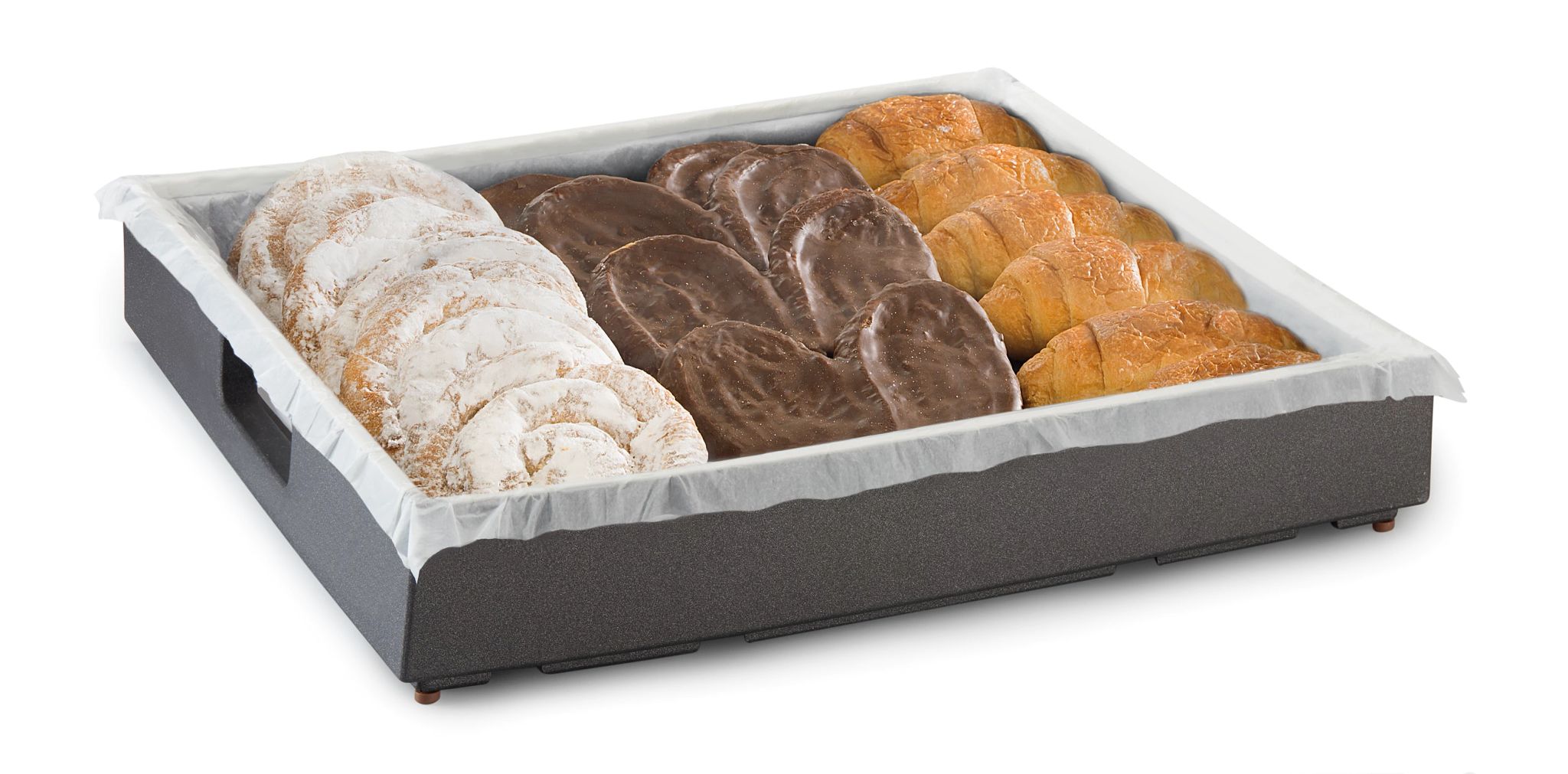 Expositor Cúbico MDF Preto 400x400mm para Buffet
