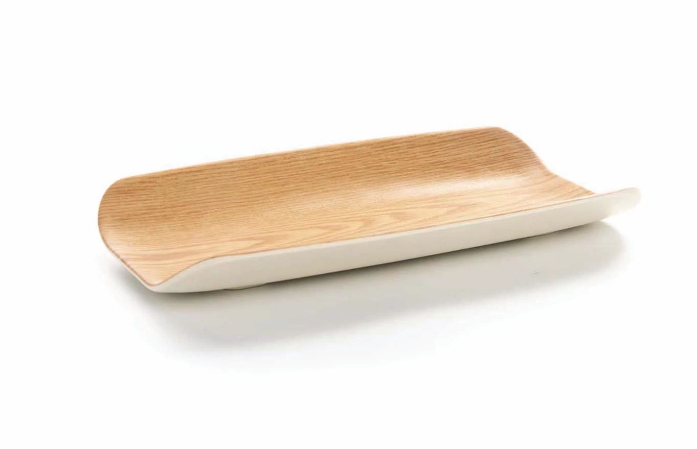 Tabuleiro Retangular Melamina 32x17 cm para Buffet e Catering