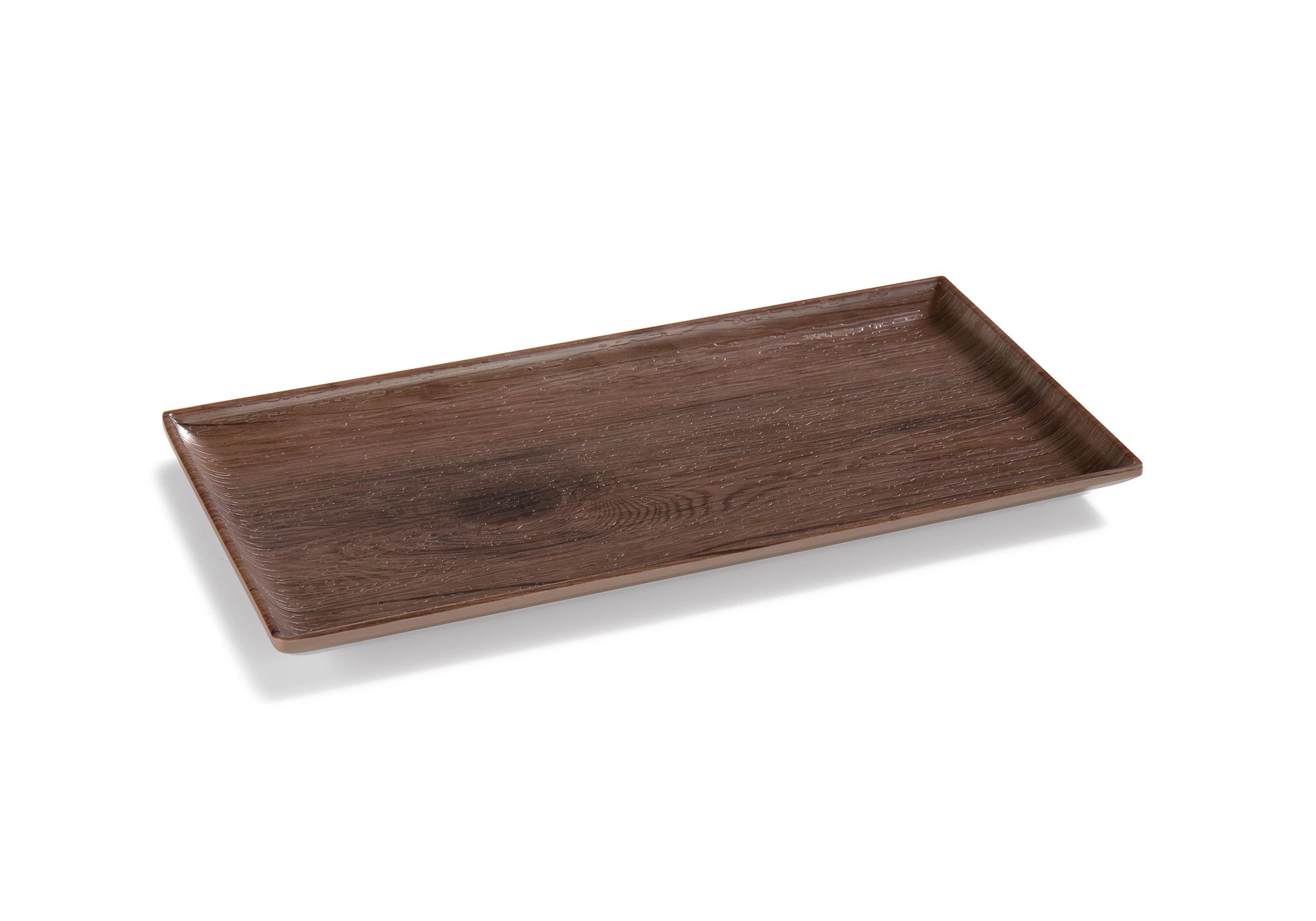 Bandeja Melamina 30x20 cm Efeito Carvalho para Serviço