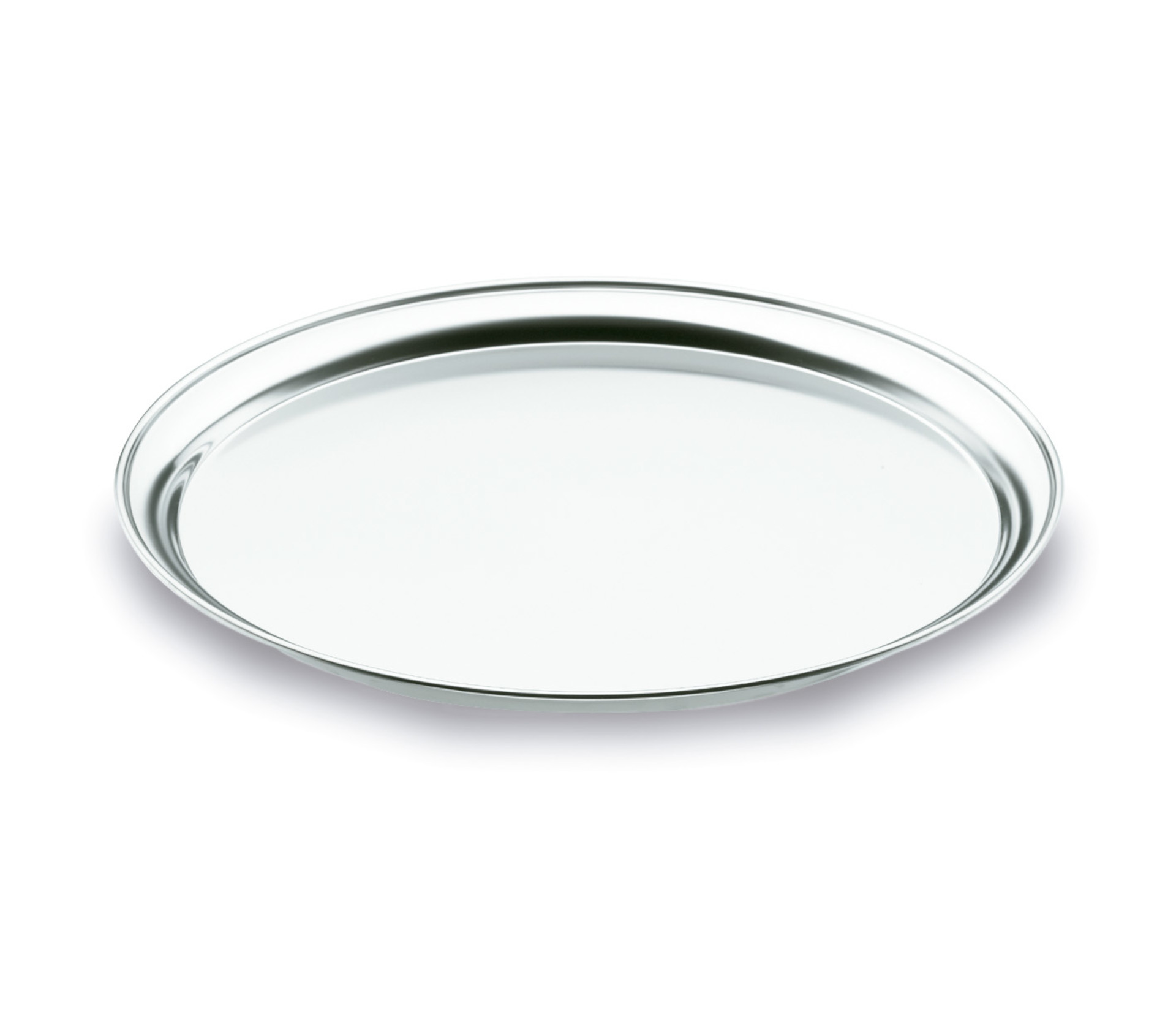 Bandeja de Serviço Redonda Inox Ø40 cm – Higiene Duradoura