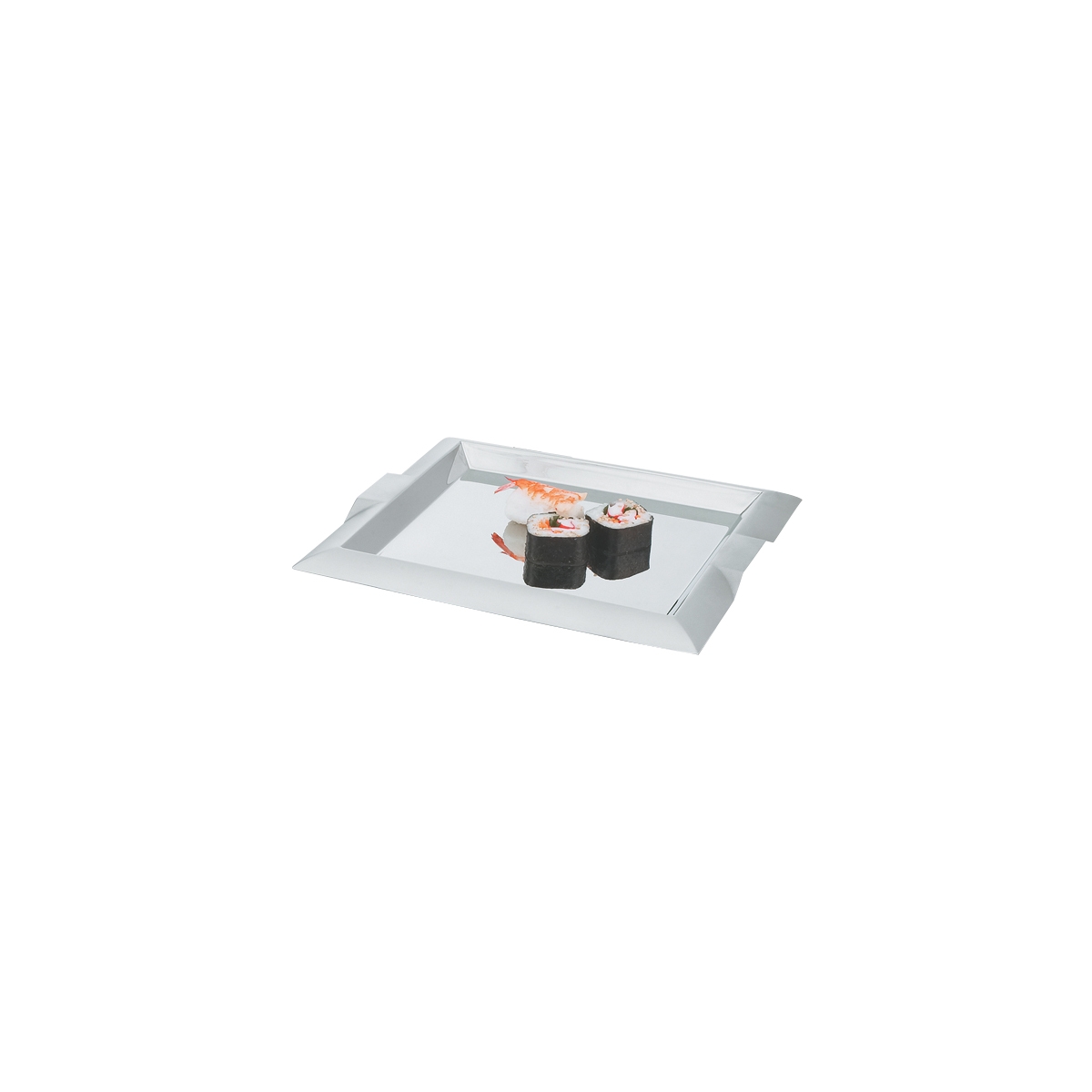 Bandeja de Serviço Retangular Aço Inoxidável 30.5x22.9 cm