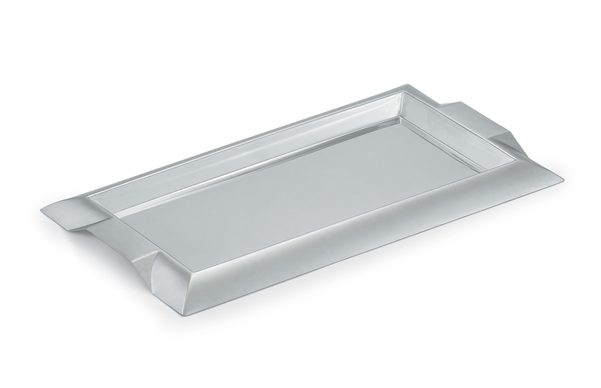 Bandeja de Serviço Retangular Média Aço Inoxidável 457x254 mm