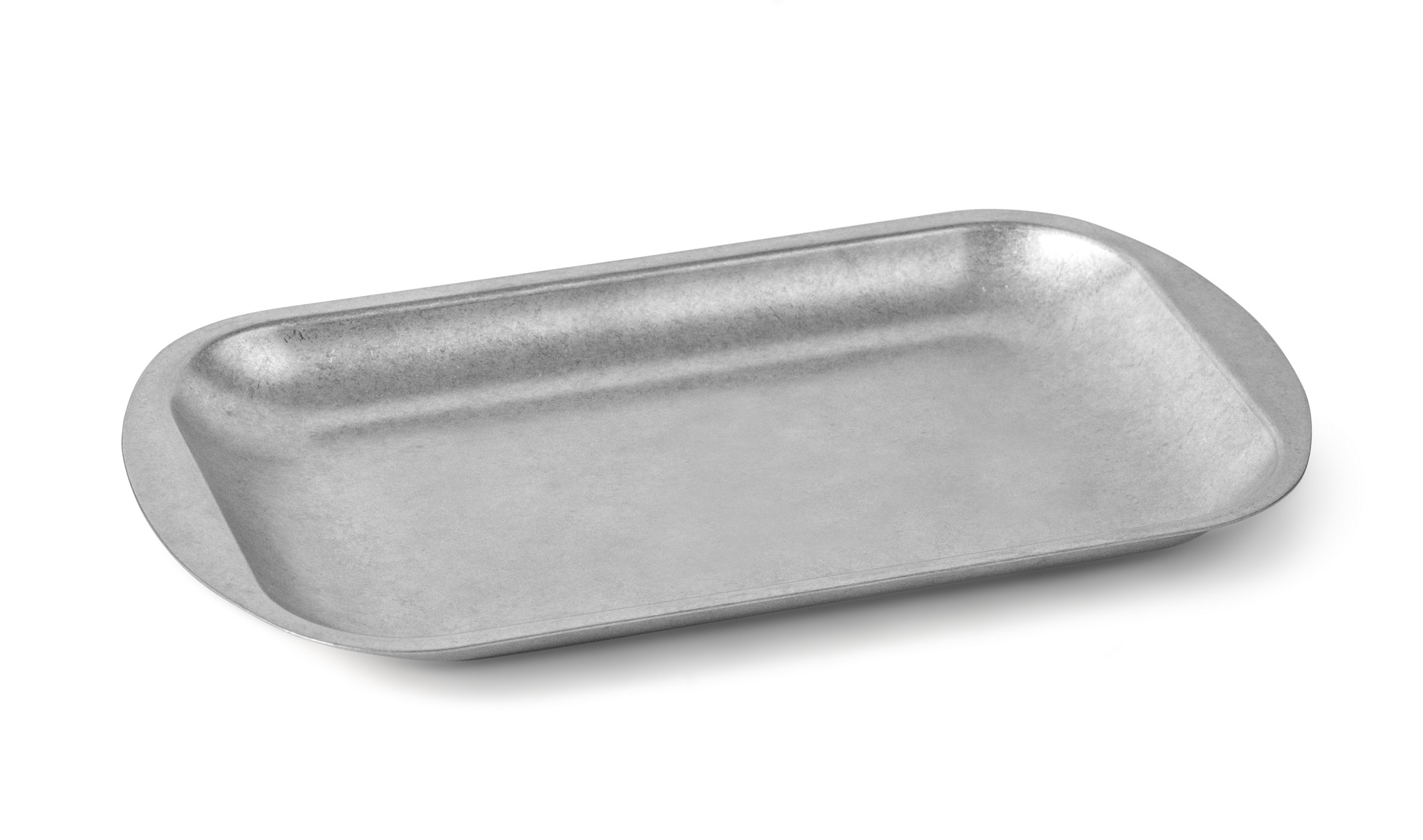 Bandeja Retangular Vintage Aço Inoxidável 23.5 x 13.5 cm