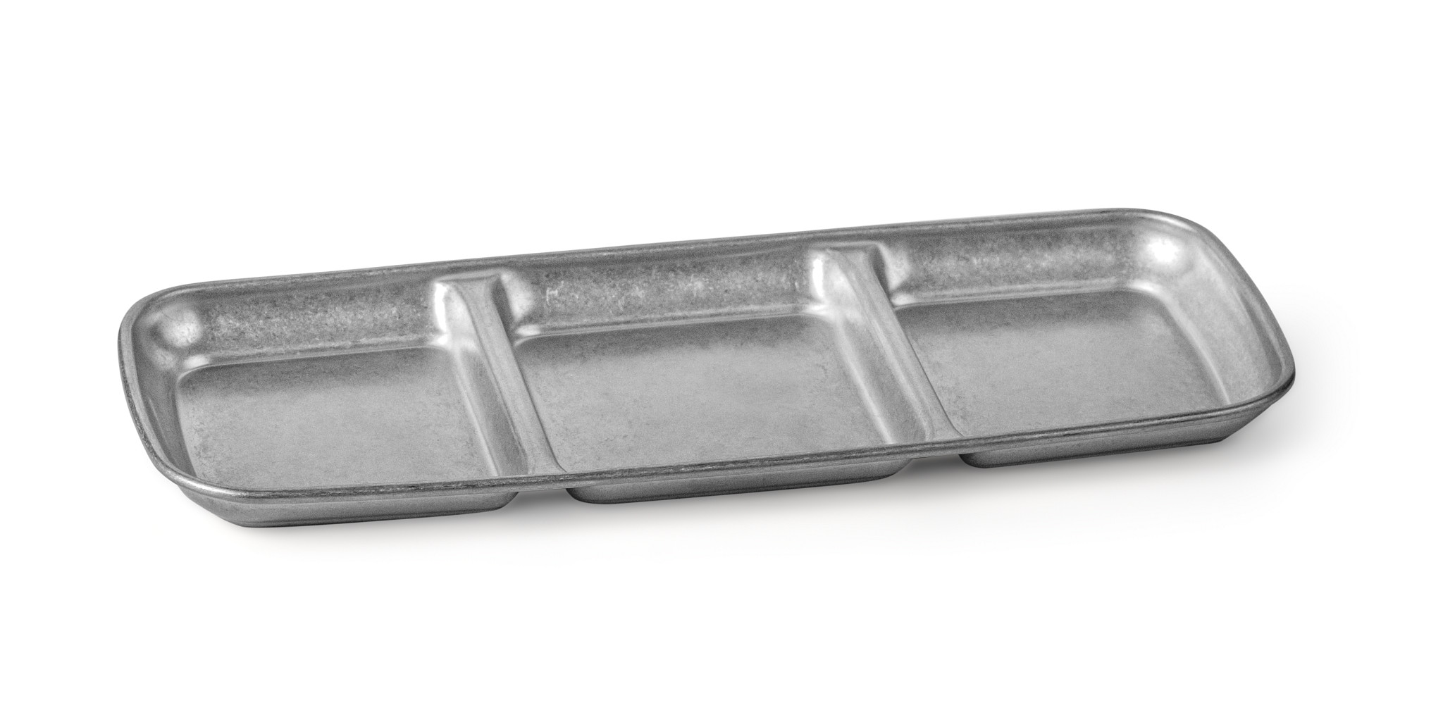 Bandeja para Snacks e Molhos 3 Compartimentos 22.5x9cm