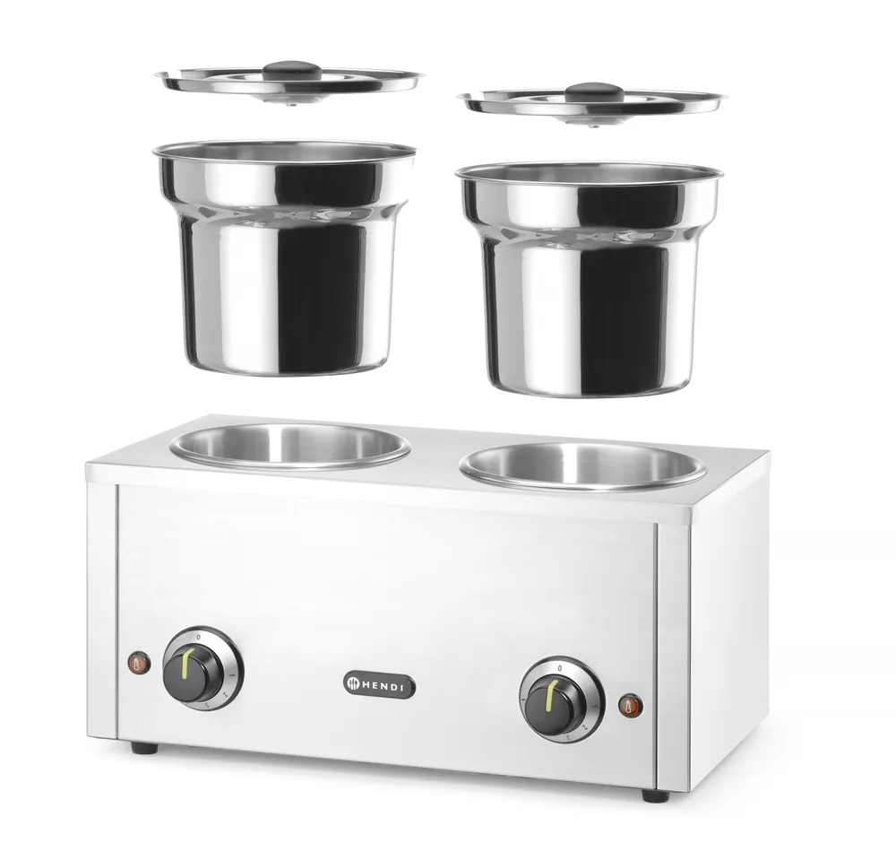 Banho-maria elétrico 8,4L com 2 cubas – Buffet e Serviço de Comida