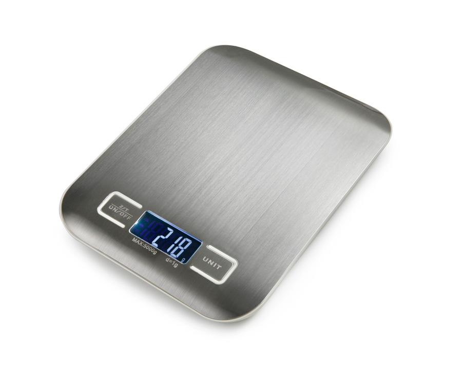 Báscula Digital Mini em Aço Inoxidável para Preparação