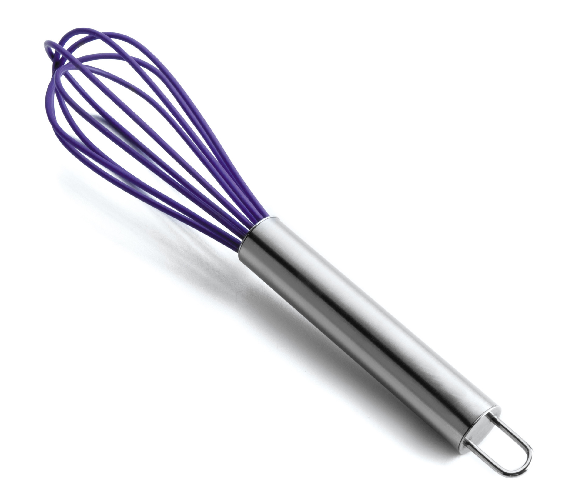 Batedor de Silicone Roxo 23 cm para Pastelaria
