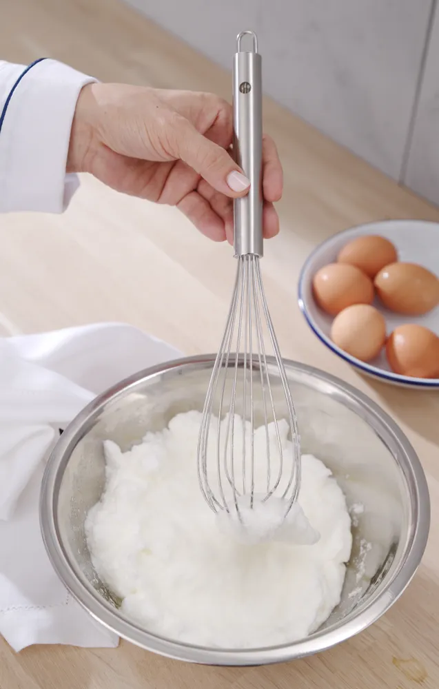 Batedor de Varas 330mm em Aço Inoxidável para Cozinha Profissional
