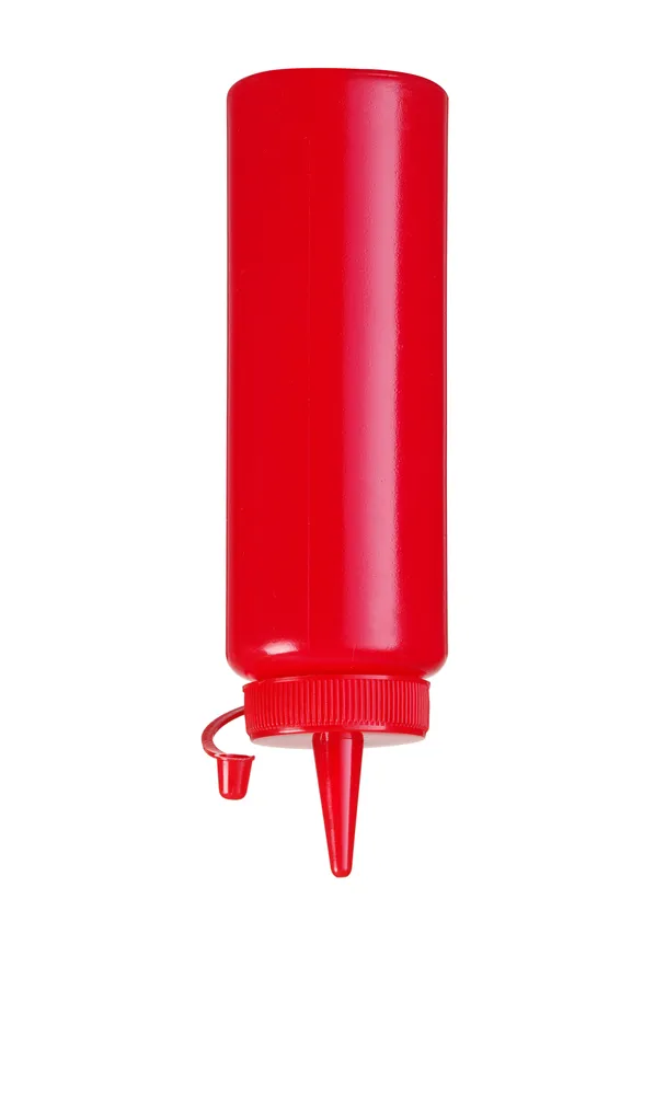 Biberão para Molhos 0,2L Vermelho – Polietileno para Cozinha