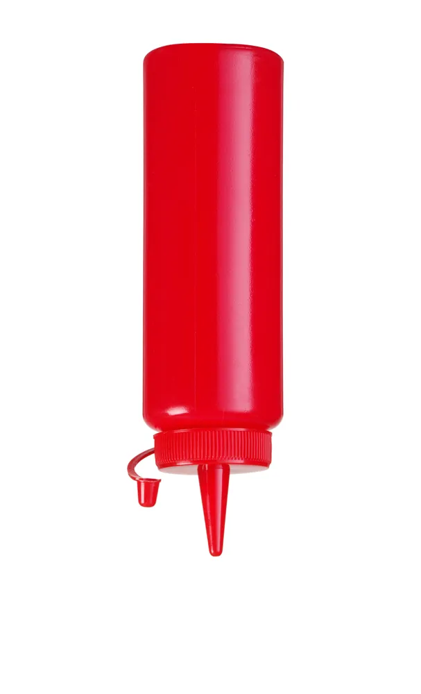 Biberão para Molhos 0,2L Vermelho – Polietileno para Cozinha