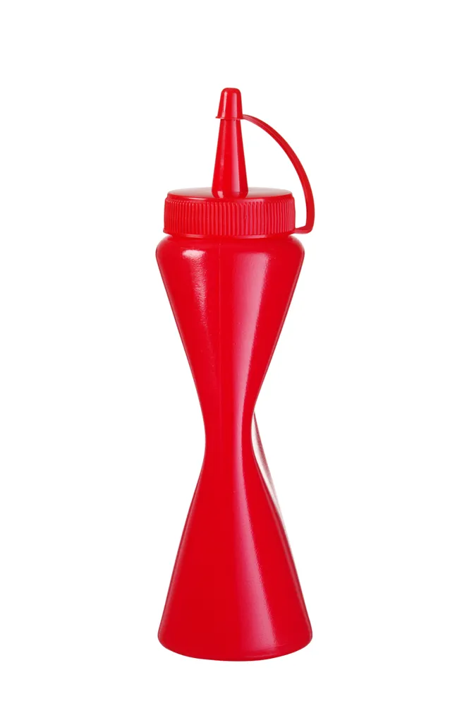 Biberão para Molhos 0,2L Vermelho – Polietileno para Cozinha
