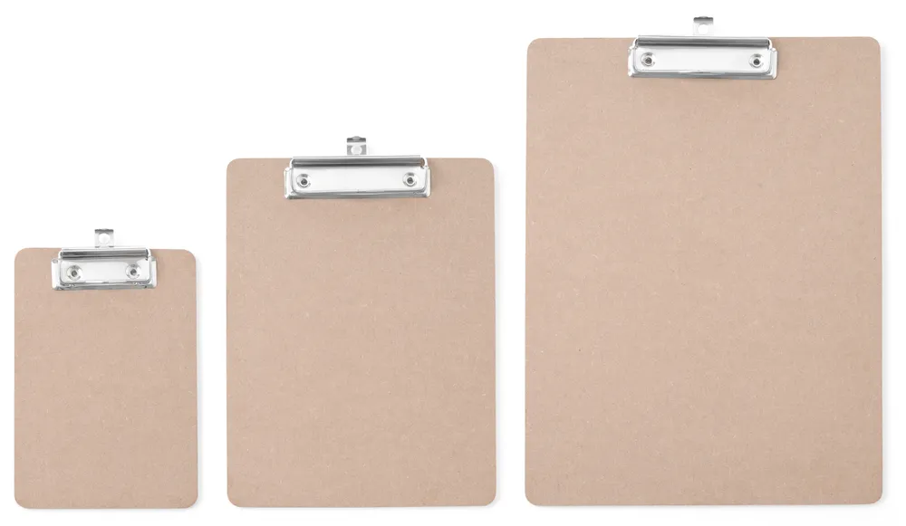 Bloco de Ementa em MDF com Clip Metálico 185x245mm