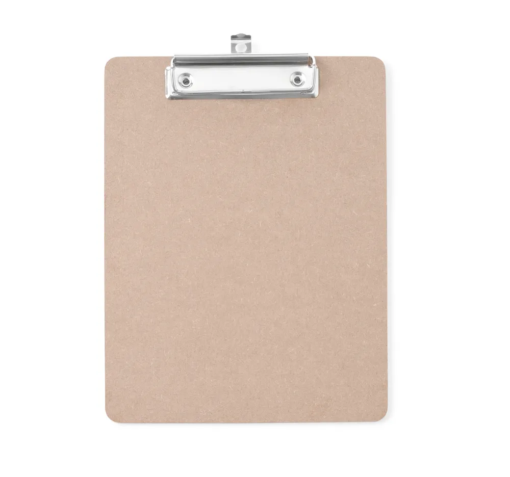 Bloco de Ementa em MDF com Clip Metálico 185x245mm
