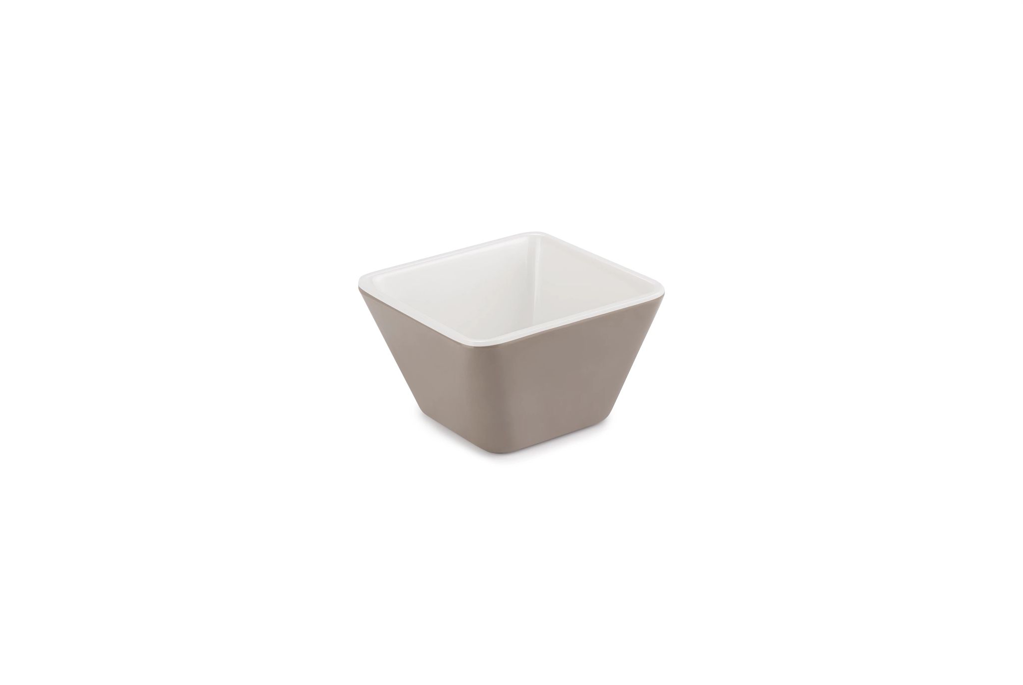 Taça Quadrada Melamina Bicolor 9x9 cm para Buffet e Serviço