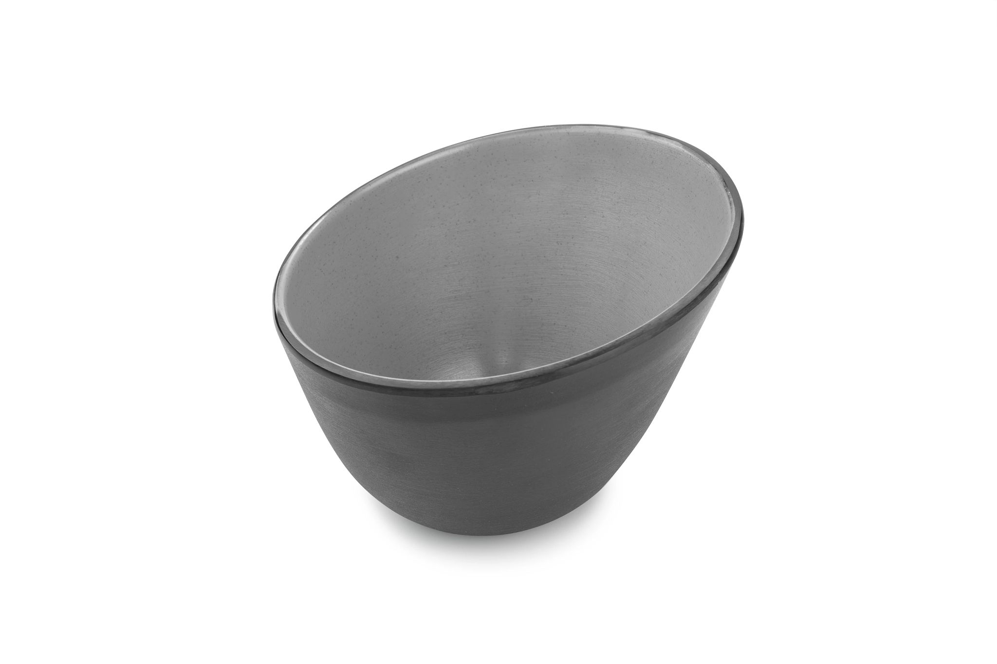 Bol Redondo Inclinado Melamina Cinzento 14.5 cm