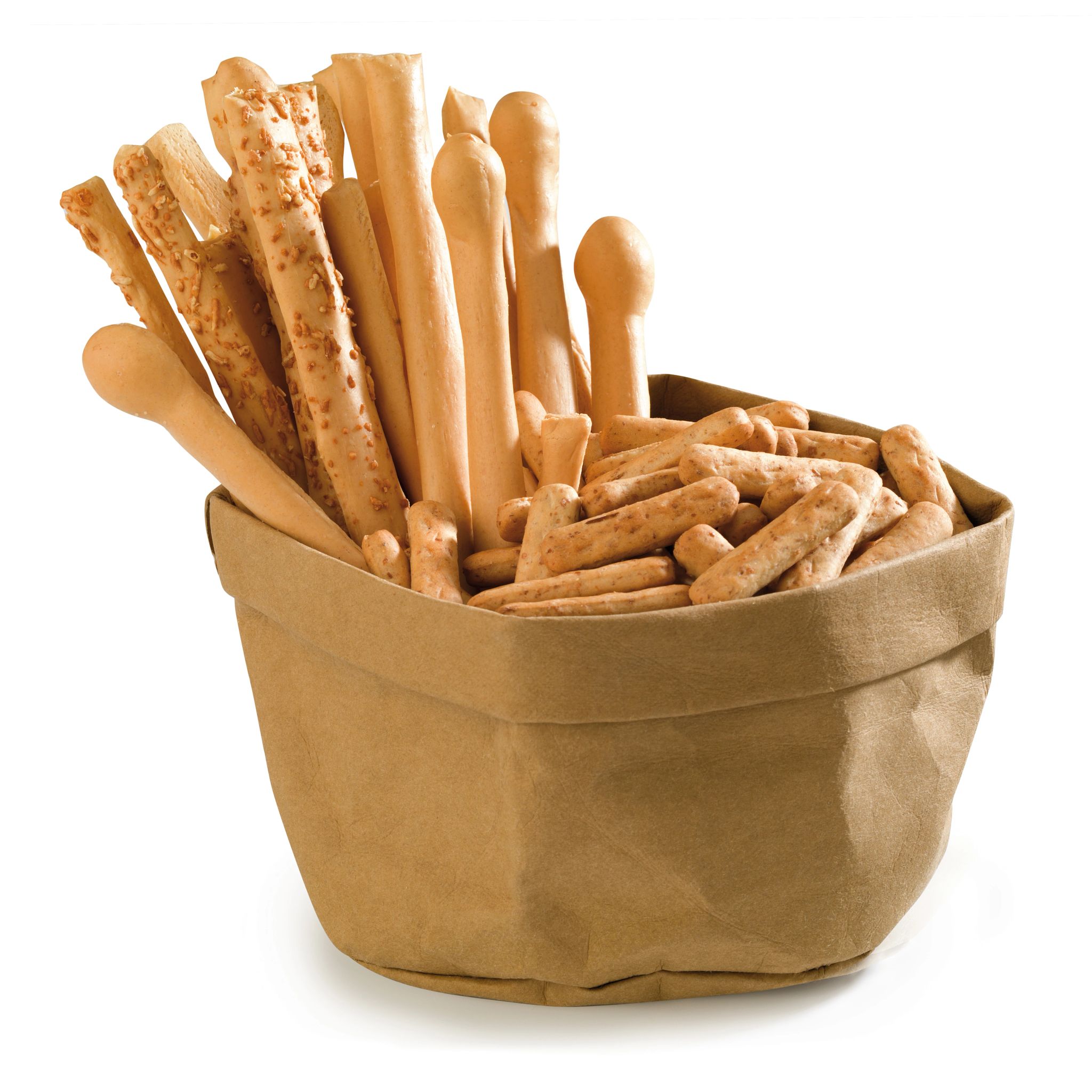 Bolsa de Pão Reutilizável de Papel Ø13cm Castanha