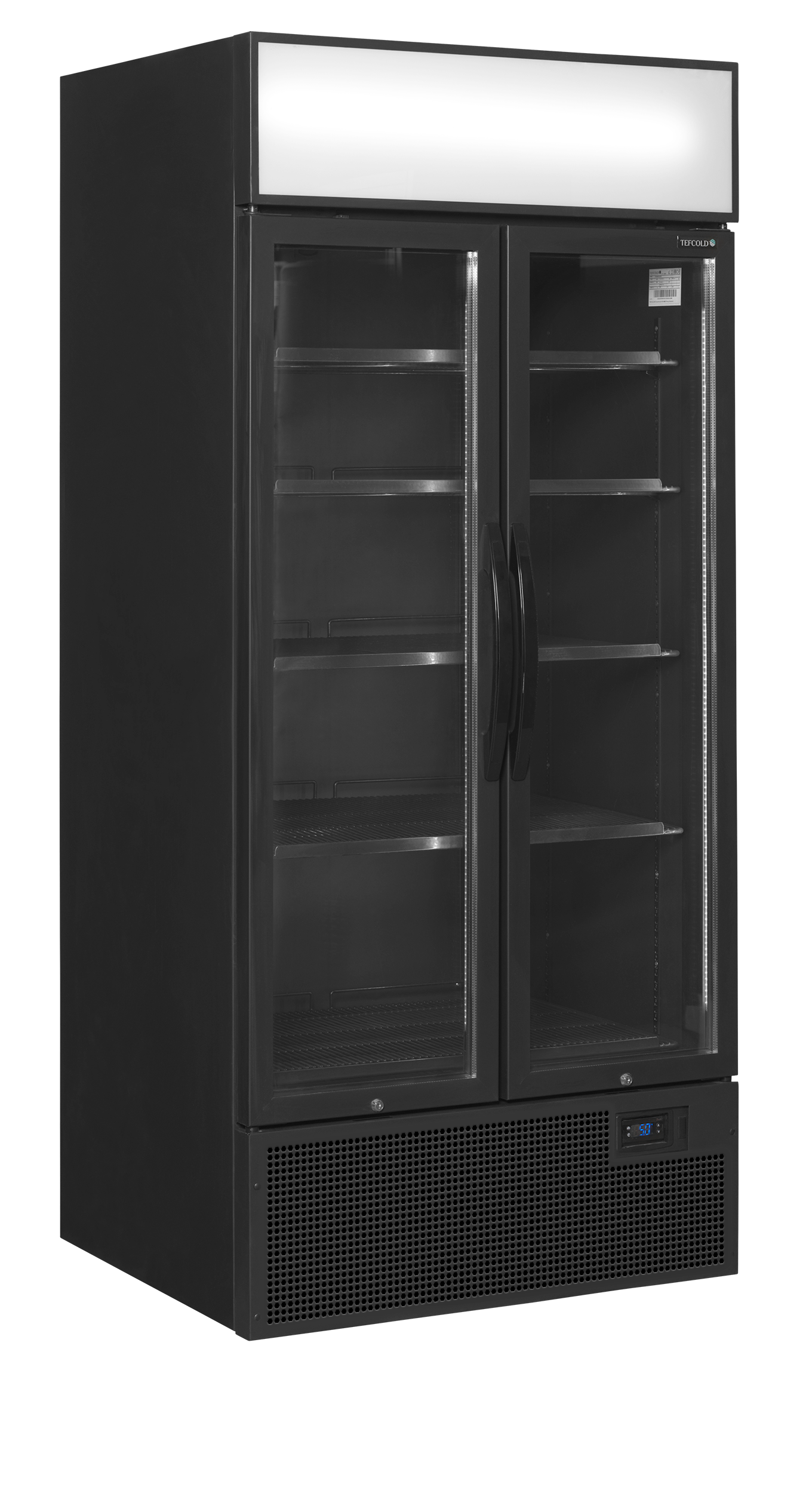 Expositor Refrigerado Preto 535L 2 Portas Vidro FSC891H