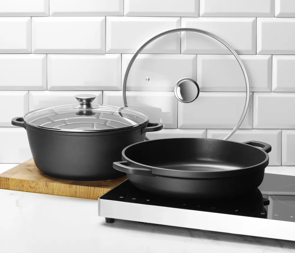 Caçarola Antiaderente 4,3L Indução e Forno 250°C Profissional