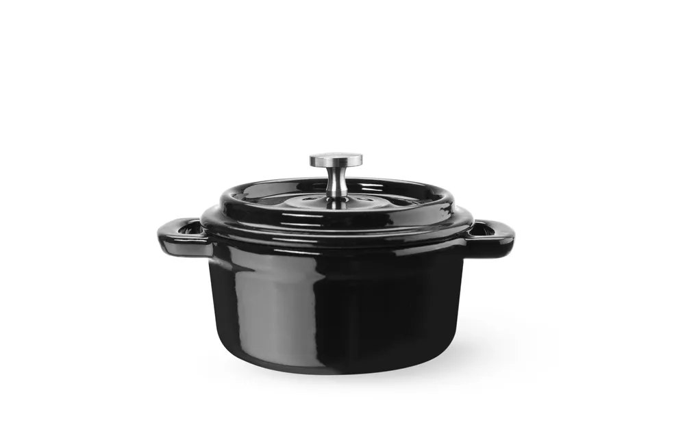 Caçarola de Ferro Fundido Esmaltado 0,27L Preto 130x100mm