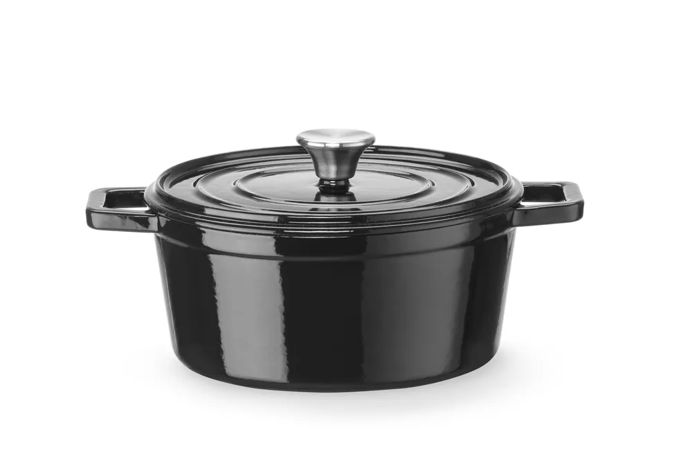 Caçarola Ferro Fundido Esmaltado Preto 3,7L | Indução
