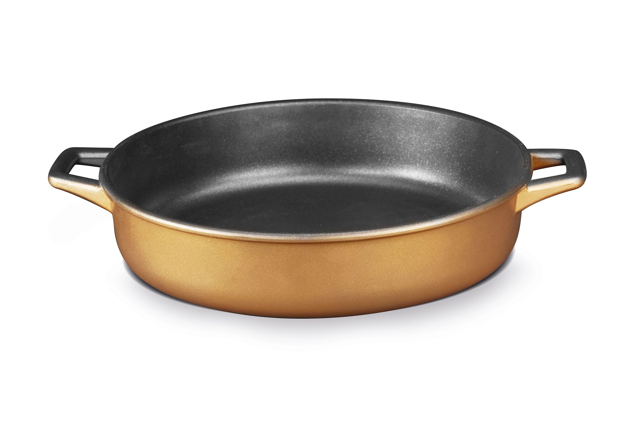 Caçarola Rasa Alumínio Fundido 28 cm Bronze
