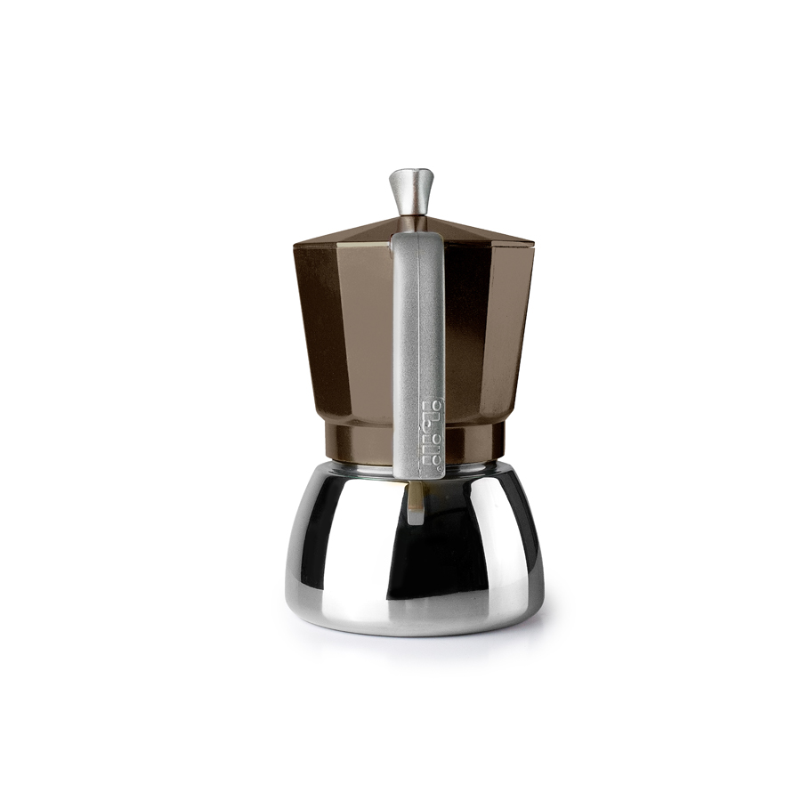 Cafeteira de Fogão 9 Chávenas, Aço Inoxidável e Alumínio