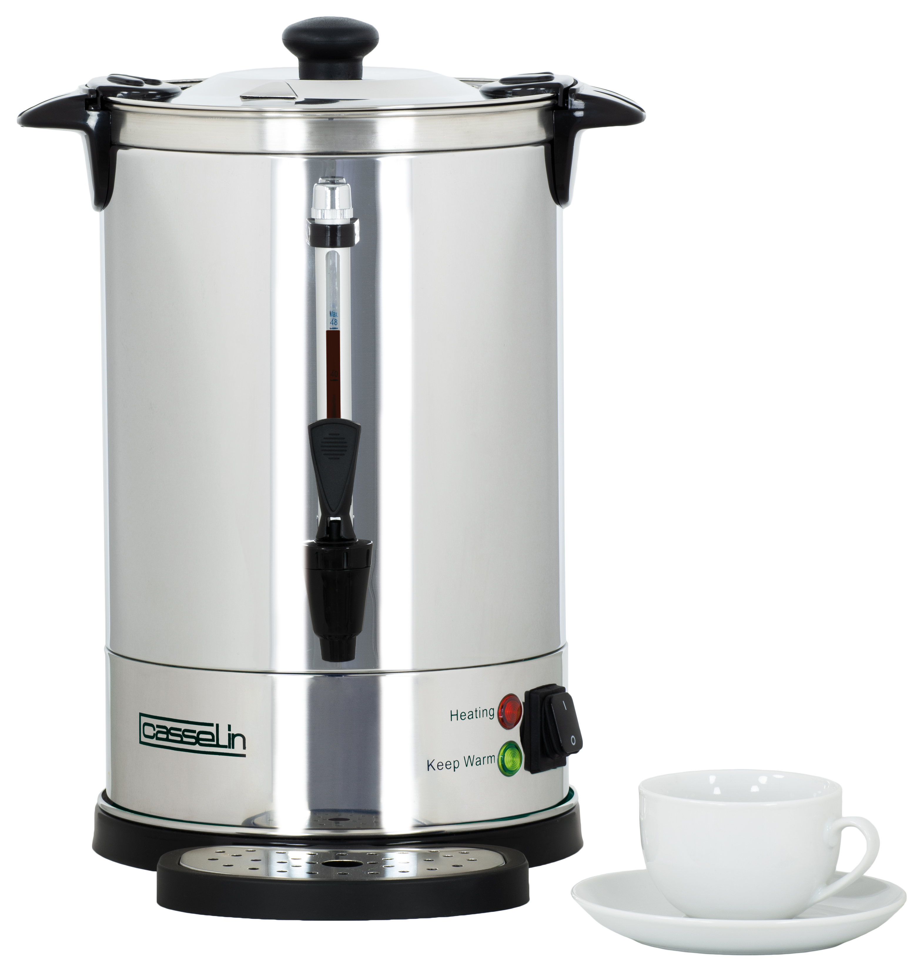 Cafeteira Percoladora Elétrica 48 Chávenas 6.8L para Buffet