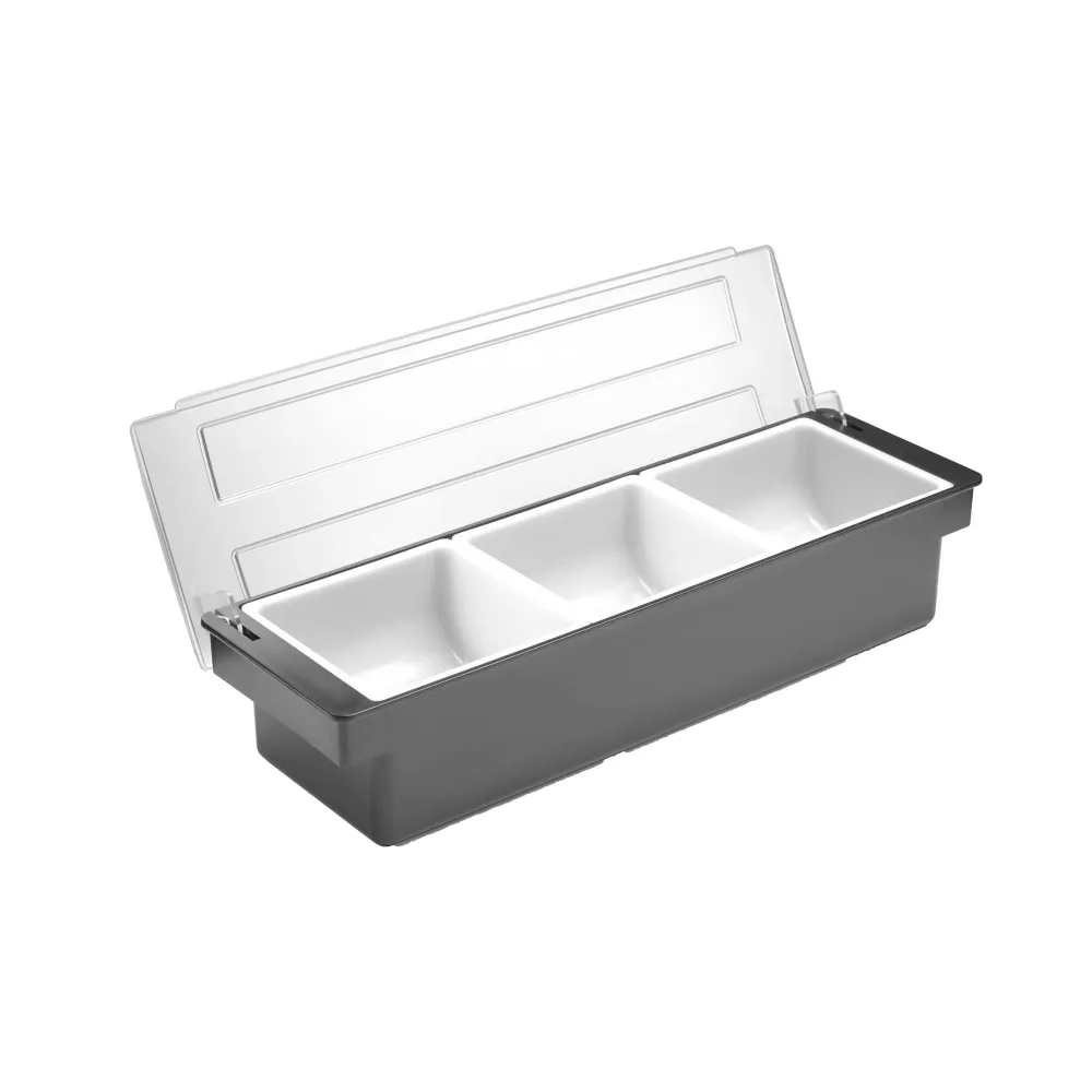 Caixa para Ingredientes 3 Compartimentos 480x150x100mm