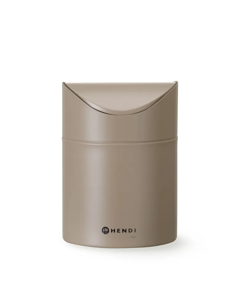Caixote do Lixo de Mesa 1,2L com Tampa Oscilante Ø120x165mm