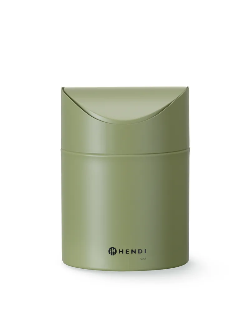 Caixote Lixo Mesa 1,2L Verde com Tampa Oscilante ⌀120x165mm